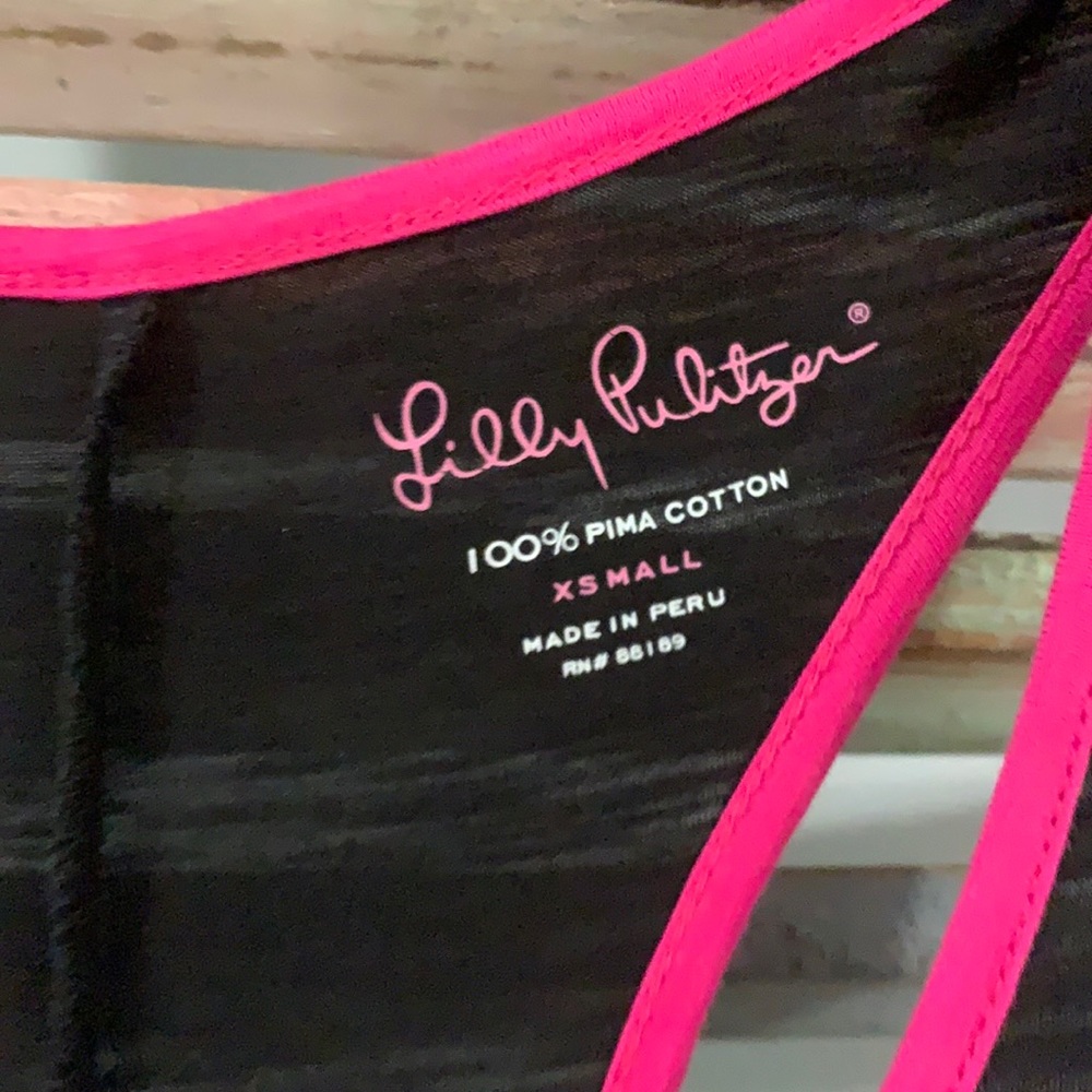 NWT Lilly Pulitzer black & pink dress size XS